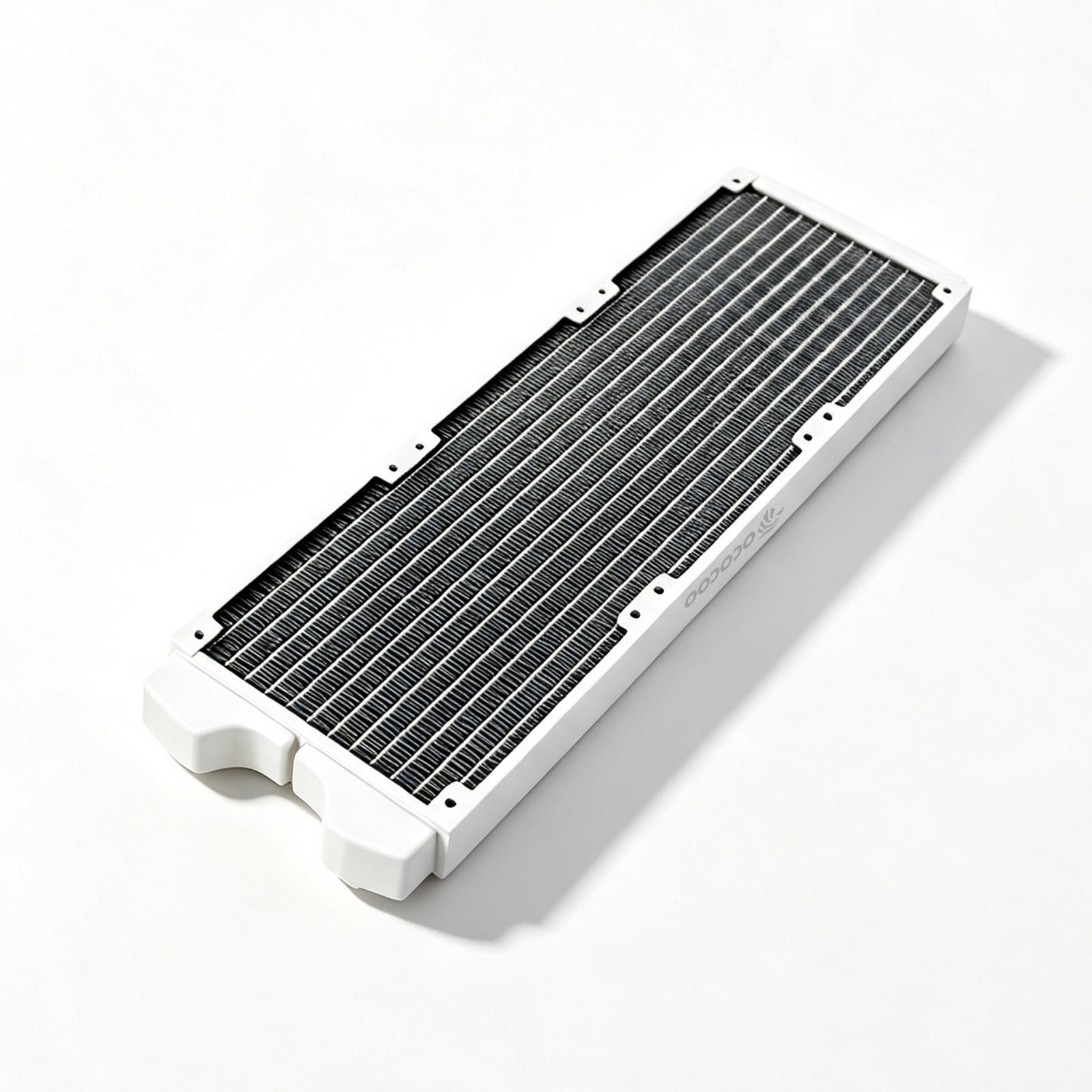 White 360mm Copper Radiator G1/4 Thread PC Water Cooling Heatsink 120mm Fan