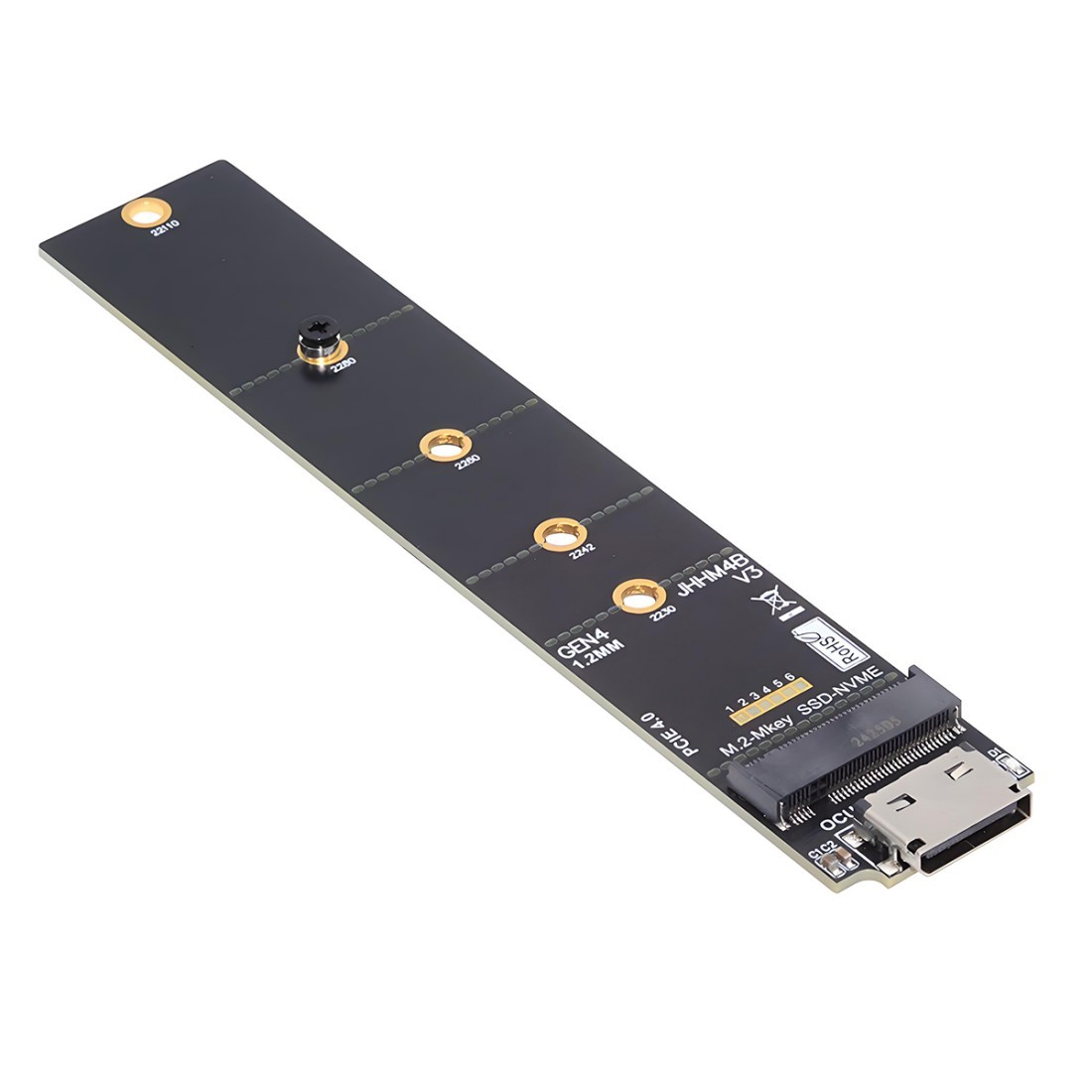 M.2 to Oculink Adapter,Oculink SFF-8611/8612 to PCIe NVME/AHCI SSD M-Key Adapter