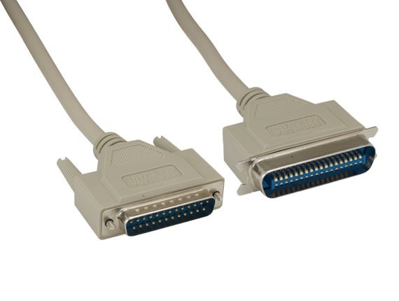 25ft IEEE-1284 DB25M to CN36M Parallel Printer Cable