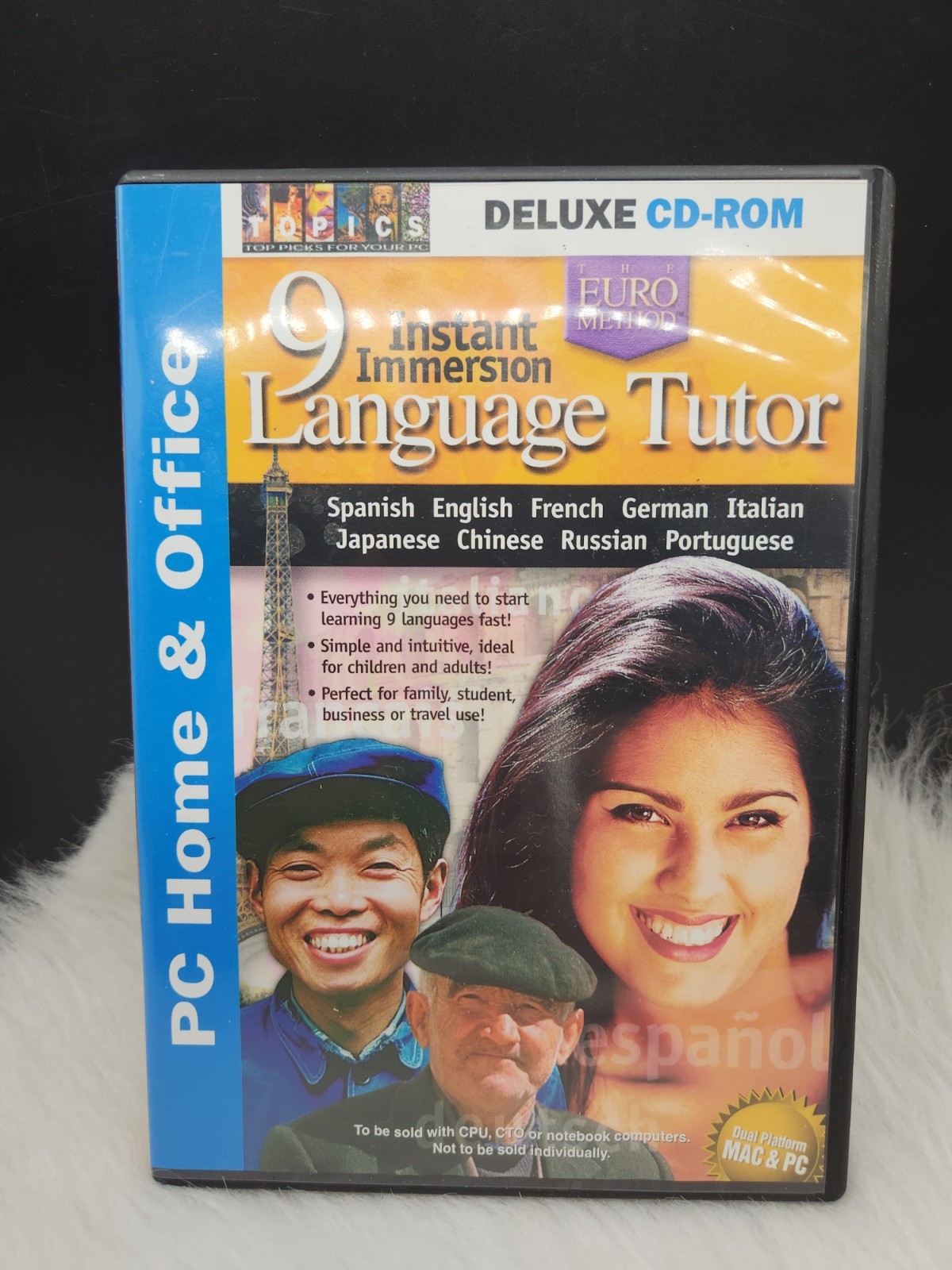 Instant Immersion Language Tutor (PC/Mac, 2001) CD-ROM 9 Languages Euro Method