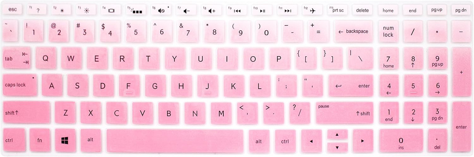 Keyboard Skin Compatible for 15.6" HP Pavilion X360 15-Br075Nr, HP Envy X360