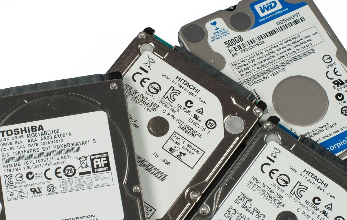 Lot of 10 500GB SATA 2.5" Laptop Hard Drive HD laptop WD HGST Seagate  Slim