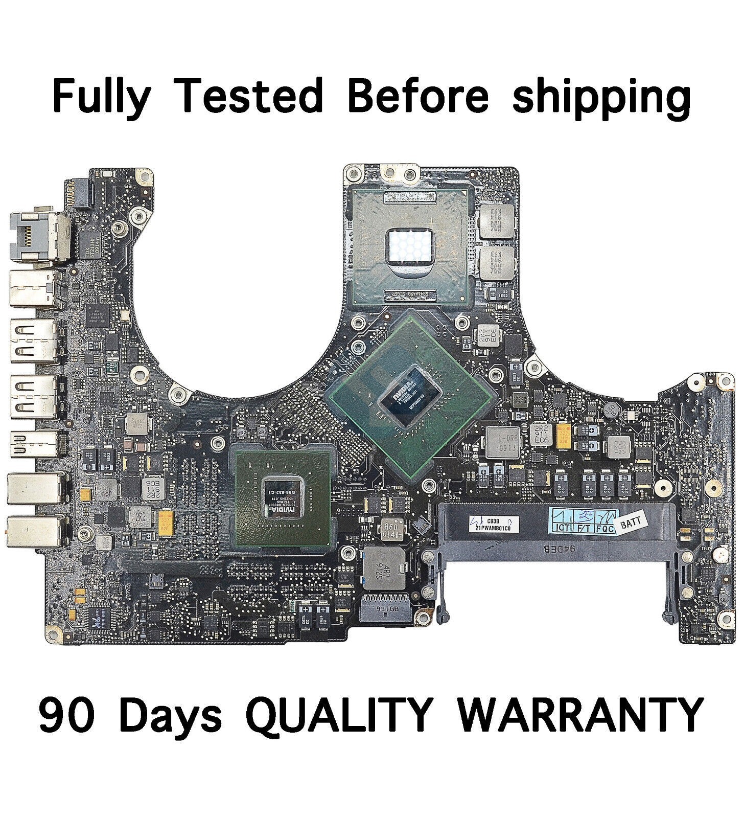 Apple MacBook Pro 15" A1286 Unibody 2.93GHz Logic Board 820-2532-A 2008 TESTED
