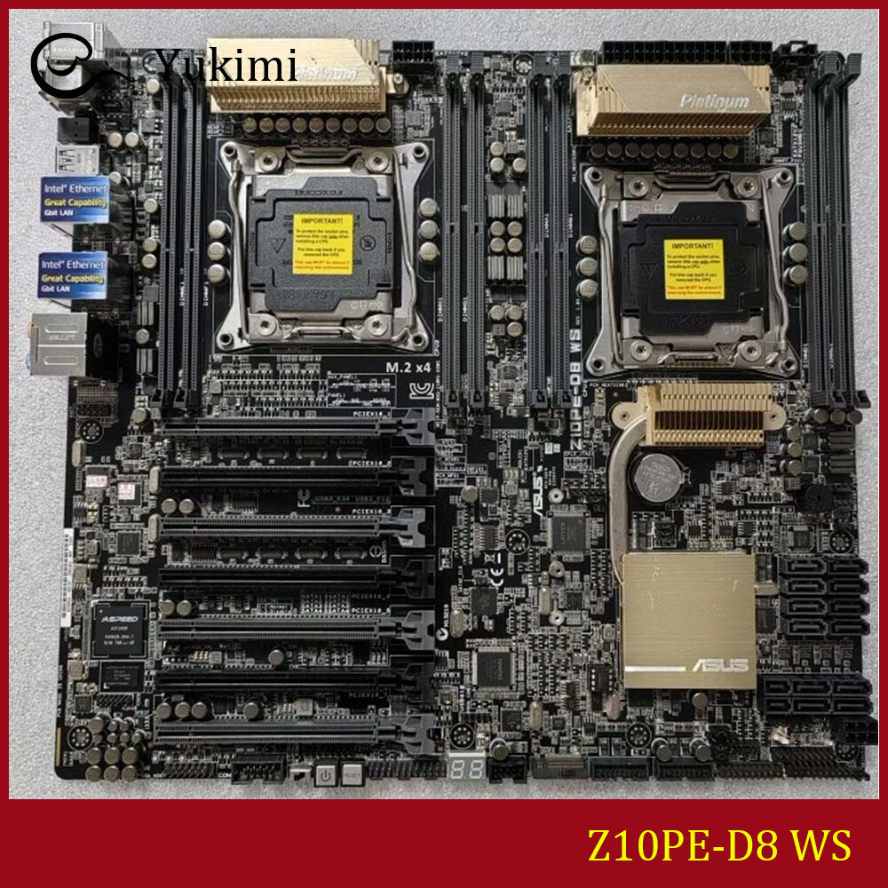 FOR ASUS Z10PE-D8 WS LGA 2011-3 DDR4*8 128GB Intel Server Motherboard Test OK