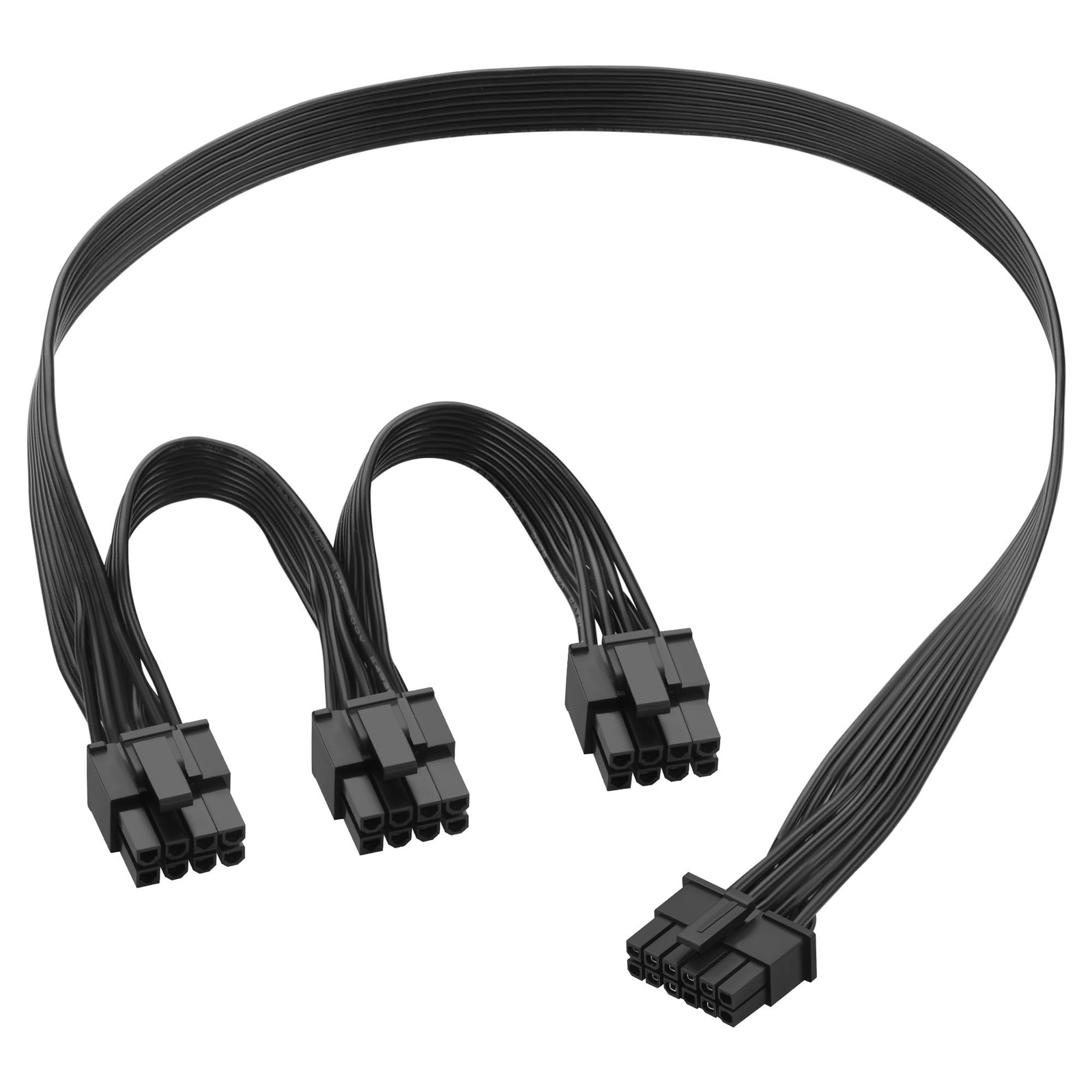 12VHPWR to 3x8Pin PCIe GPU Adaptor Cable 18AWG Full Copper 50+15+15cm ATX 3.0