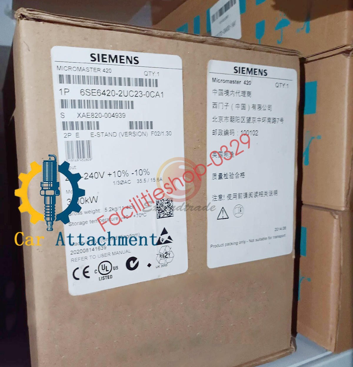 1piece NEW Siemens Frequency Converter 6SE6420-2UC23-0CA1 6SE6 420-2UC23-0CA1