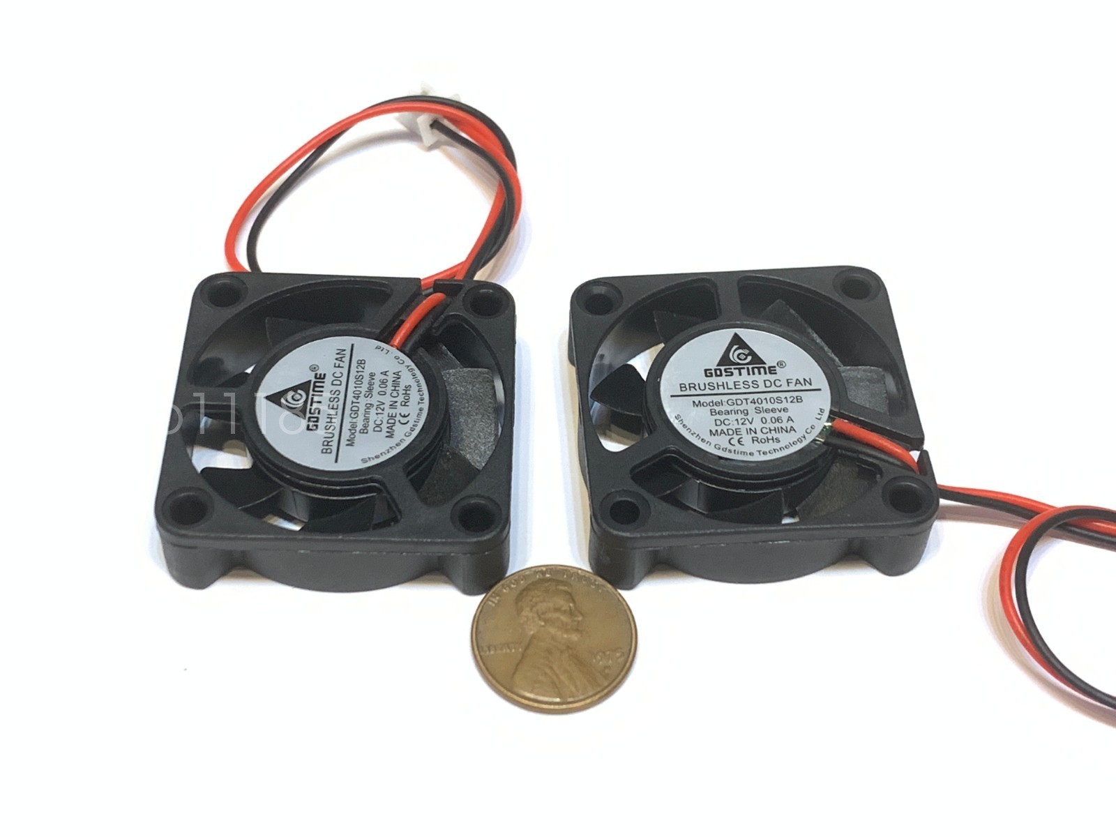 2 Pieces BXR Brand cooling 4cm 40mm 12v fan Exhaust Fan 4010s Gdstime