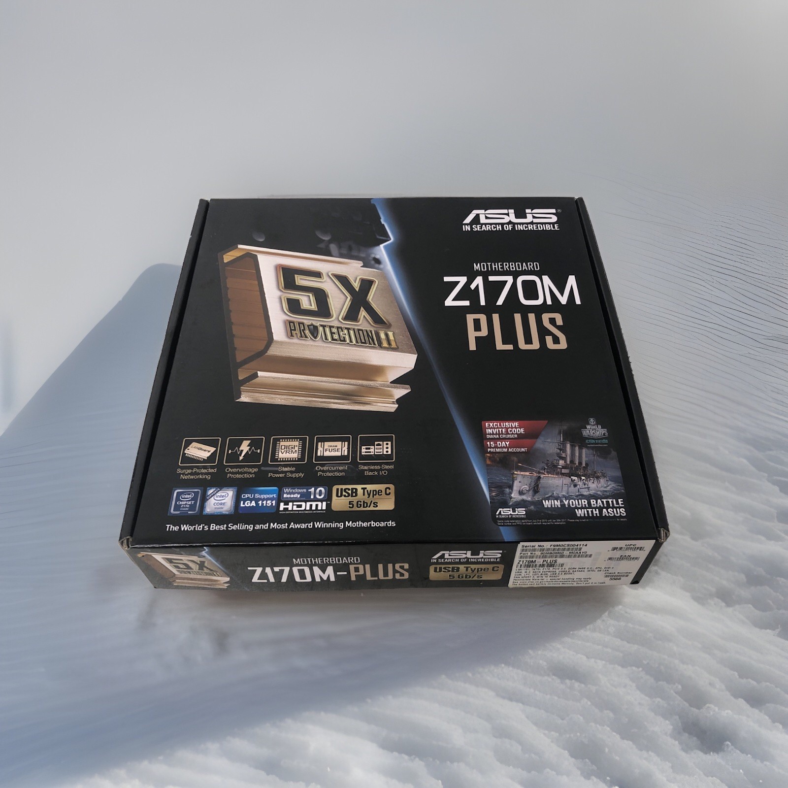 ASUS Z170M-PLUS DDR4LGA 1151 Motherboard w/ Intel Core i5-6500 CPU Processor