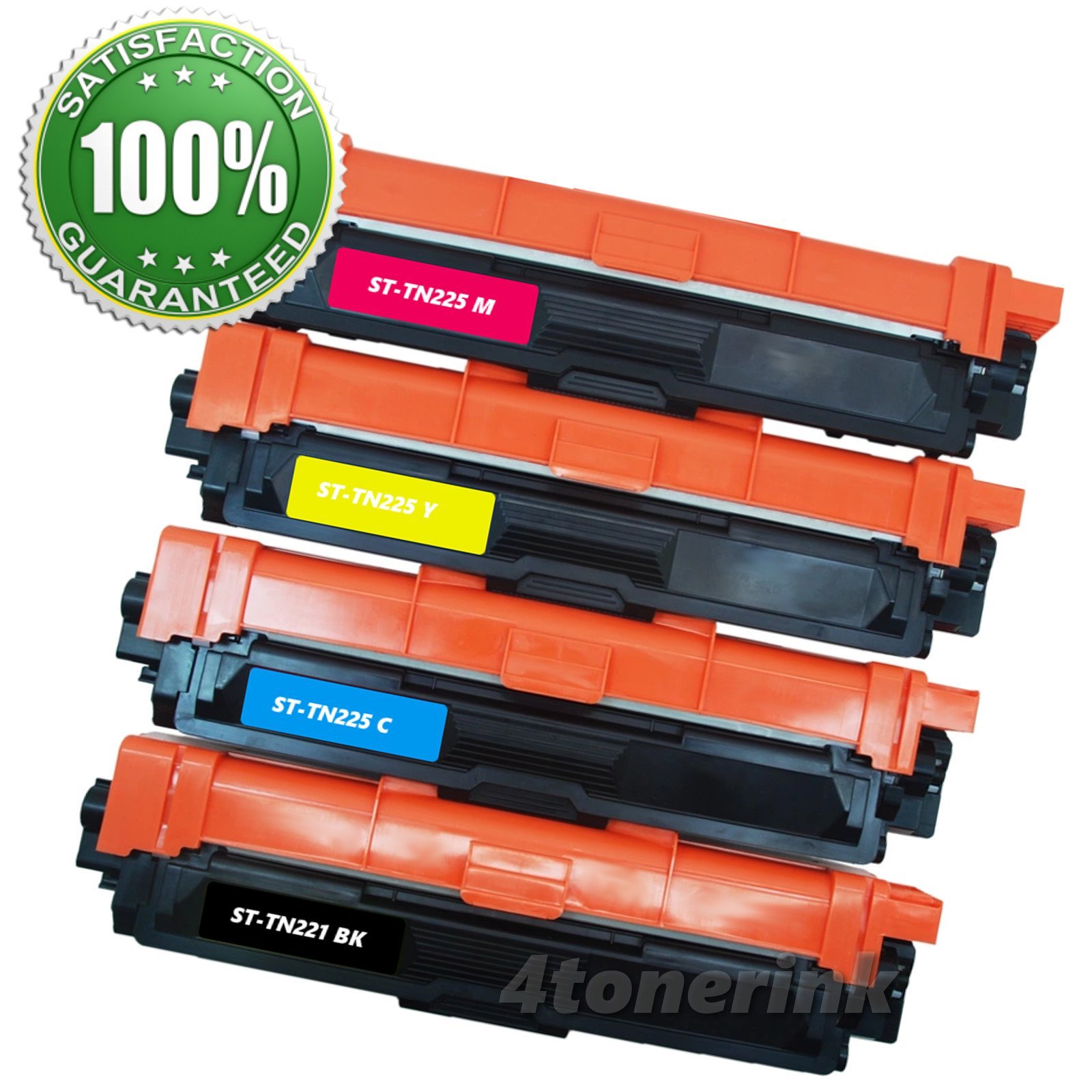 4pk New TN221 TN225 Toner Cartridge For Brother MFC-9330 MFC-9340CDW MFC-9130CW