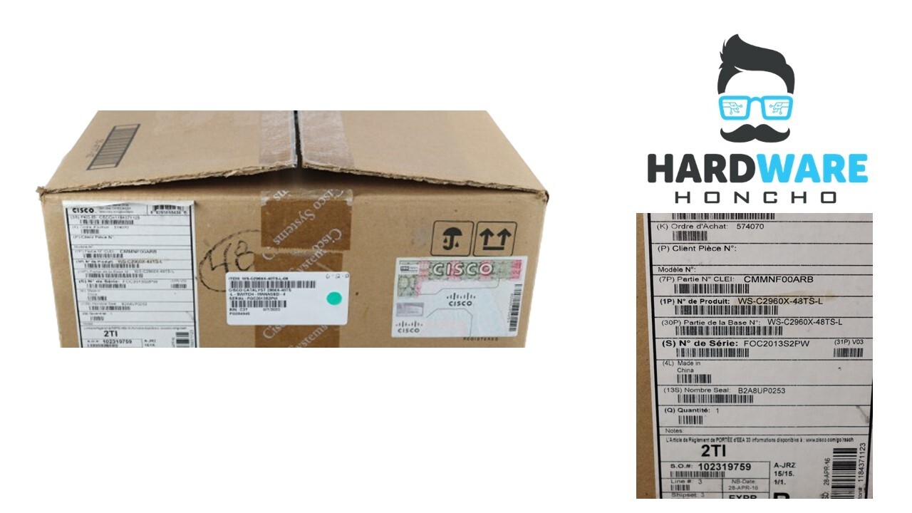 Cisco WS-C2960X-48TS-L Catalyst 2960X Series 48 Port Gigabit Switch