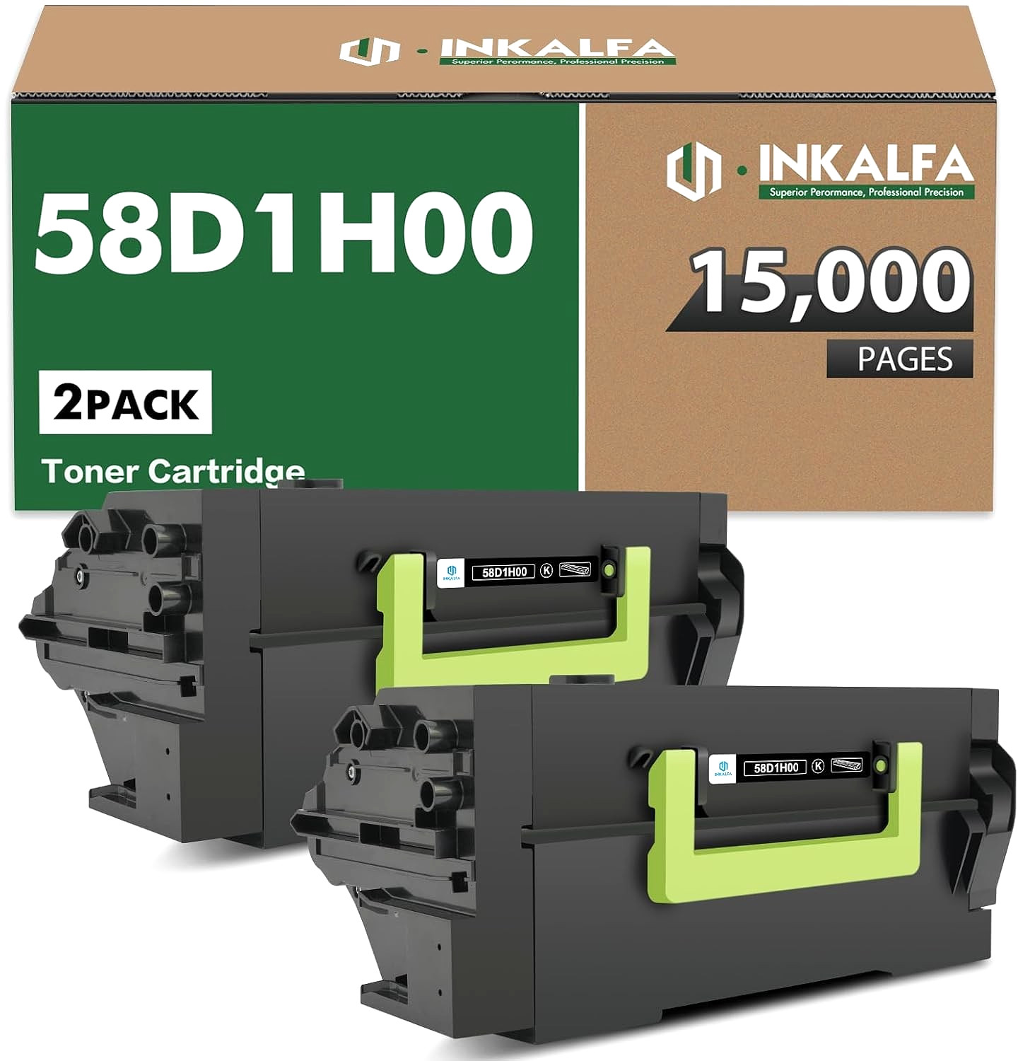 58D1H00 / 58D1000 High Yield Black Toner Cartridge for Lexmark MS & MX Series