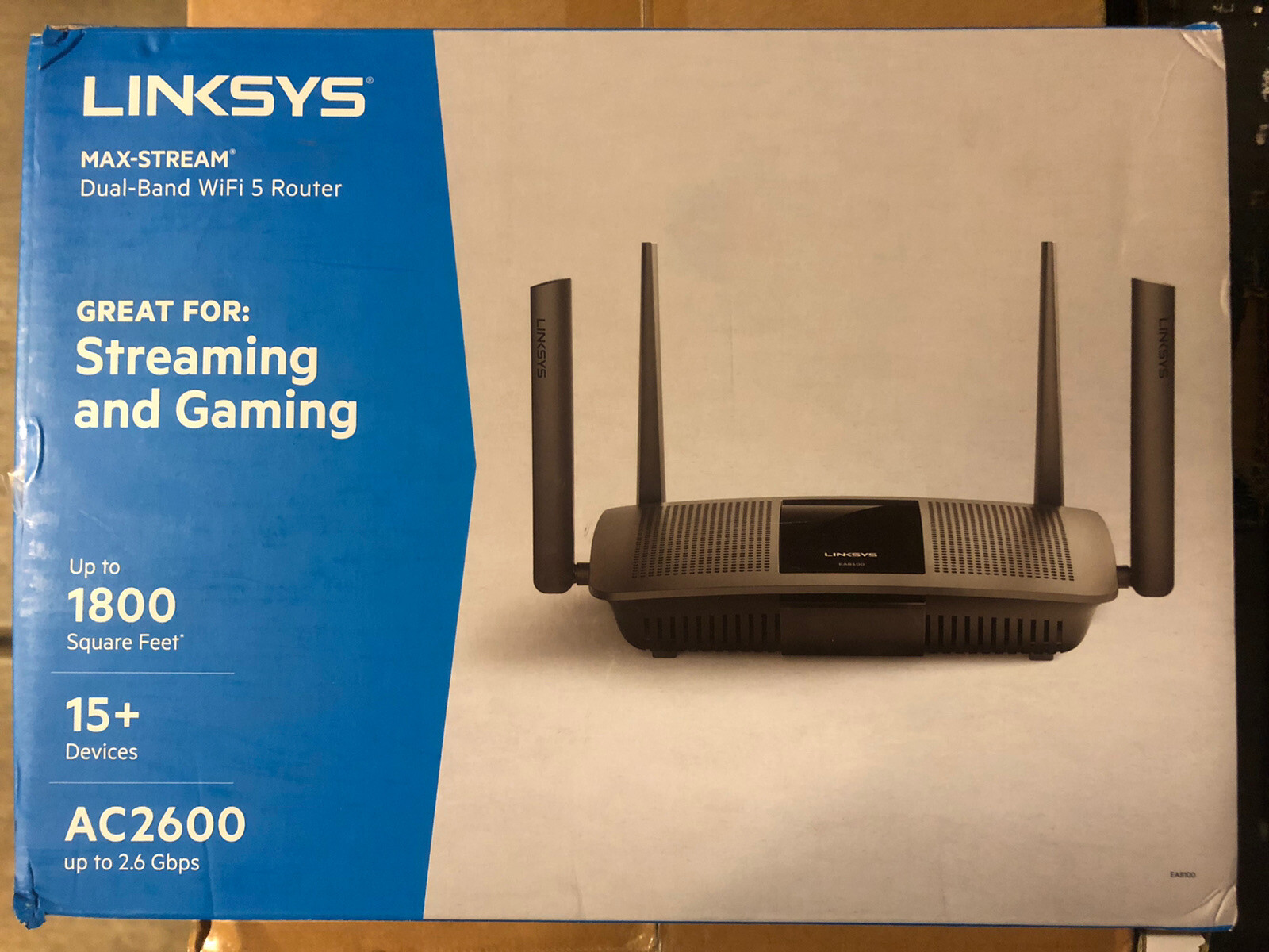 Linksys AC2600 Smart MU-MIMO Dual Band Gigabit Wi-Fi Router (EA8100)™