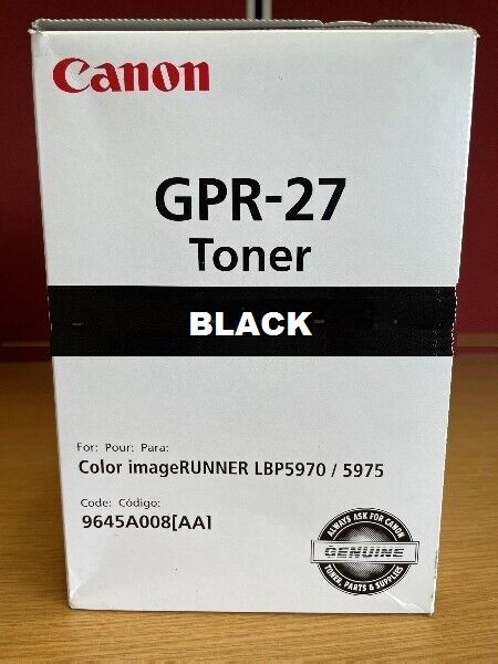Genuine Canon GPR-27 Toner 9645A008, Black for Canon Color imageRunner LBP-5970