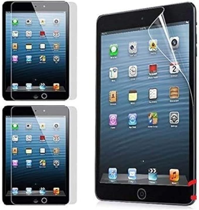 3 Pack Crystal Clear Screen Protector Film for iPad Mini & iPad Mini 2 with Reti