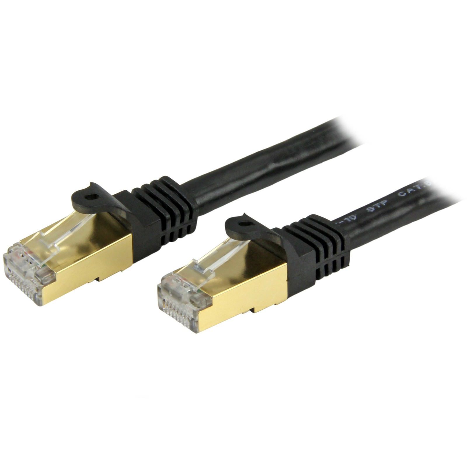 StarTech 3ft Cat6a Snagless Ethernet Cable Black 10GbE PoE RJ45 Patch Cord