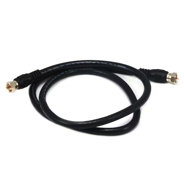 Monoprice Coaxial Cable,RG-6,3 ft.,Black 3030 Monoprice 3030 0844660030300 Black