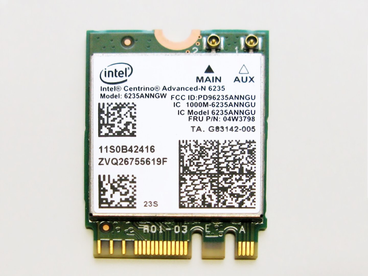 Intel 6235 6235ANNGW NGFF Wireless WiFi WLAN Card BT Bluetooth 802.11n Device