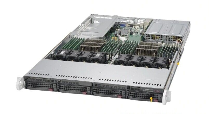 Supermicro Server 1U X10DRU-i+ 4 Bay 2x Intel Xeon E5-2683 V3 14C 256GB RAM 2xPS