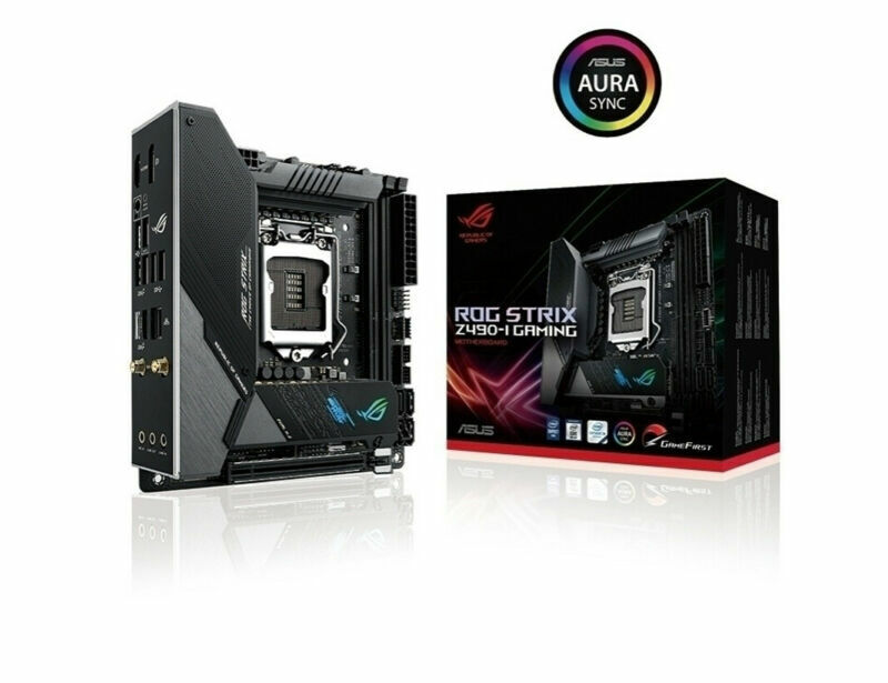 ASUS ROG STRIX z490-i Gaming Motherboard Intel Z490 LGA 1200 Mini-ITX 2×M.2 HDMI