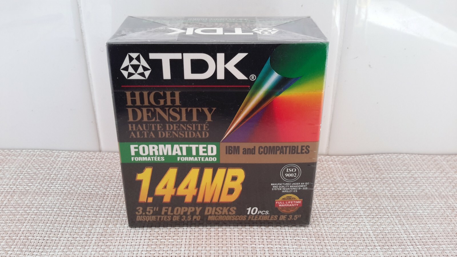 TDK High Density 1.44MB Formatted Floppy Disks MF-2HDIF 10 Pack New Sealed