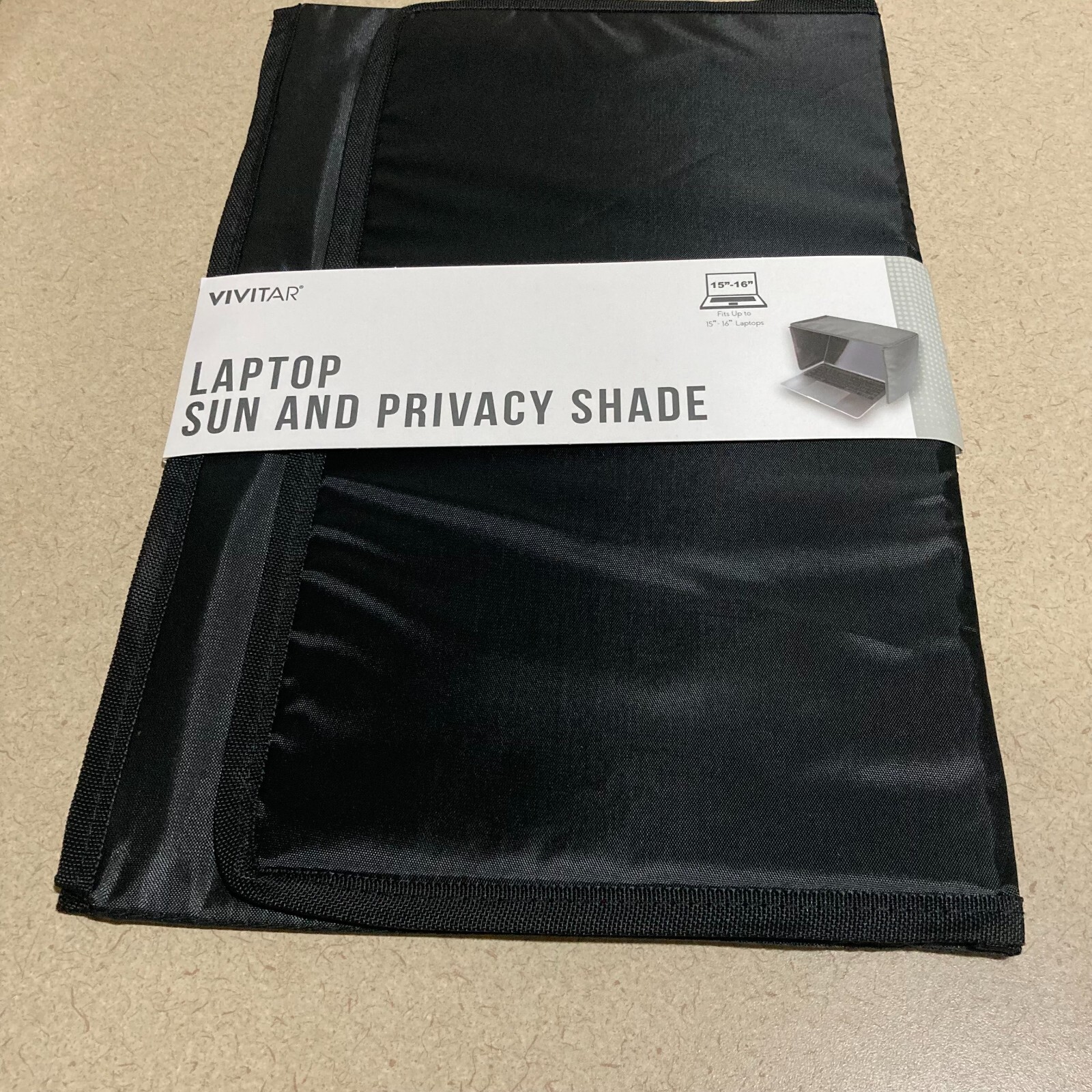 New Vivitar Laptop Sun and Shade Privacy-Fits up to 16" Folds flat for Travel