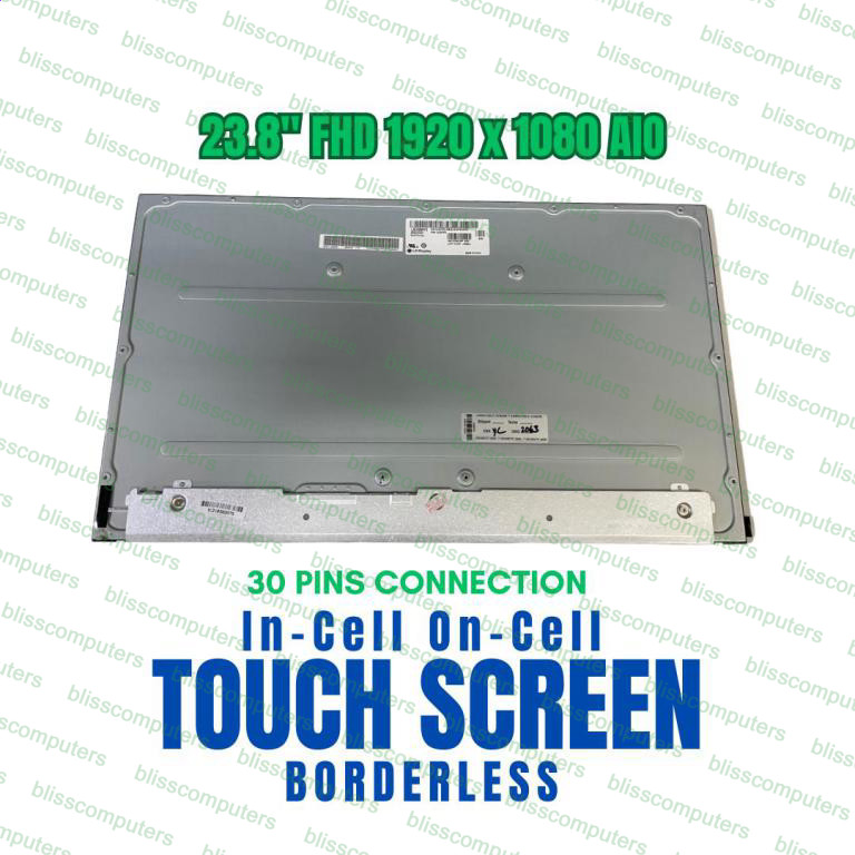 HP 24-D 24-df1000i 24" Borderless LCD Screen All-in-One Touch Screen 23.8" FHD