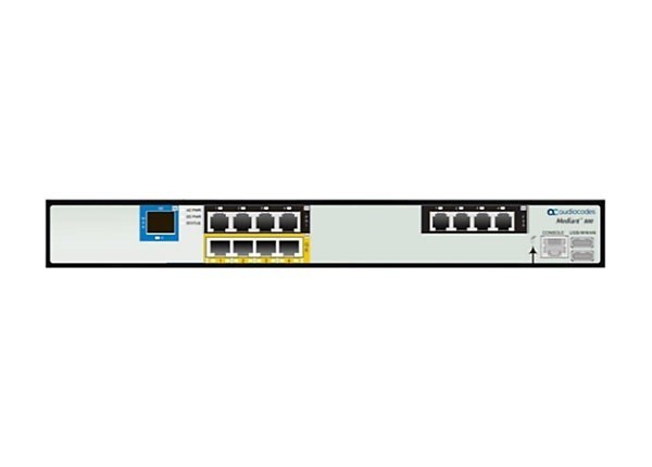 Audiocodes Mediant 800 Sbc 4-Ports RJ45 VoIP Gateway M800C-V-1ET4S