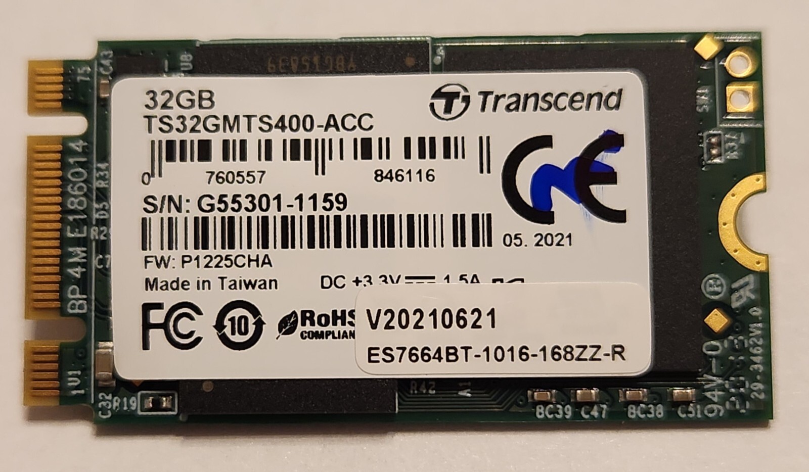 Transcend 32GB SSD MLC TS32GMTS400-ACC MTS400  m.2 2242  Edgecore *OEM NEW*