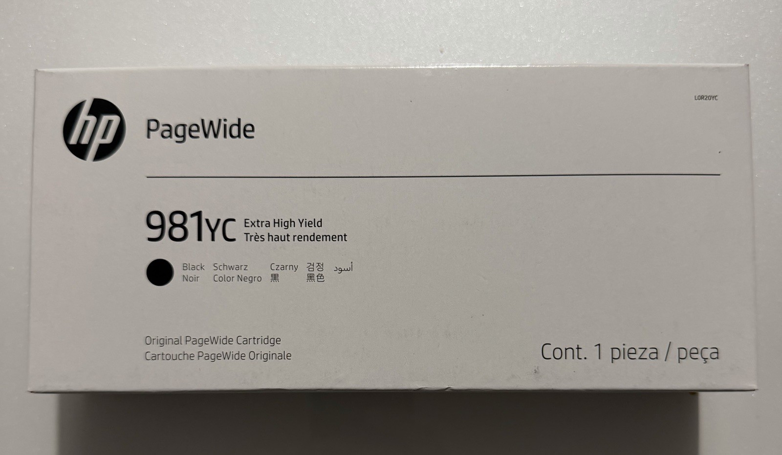 Genuine HP 981YC Black Ink Cartridge 372ml L0R20YC PageWide  Exp 03/2029