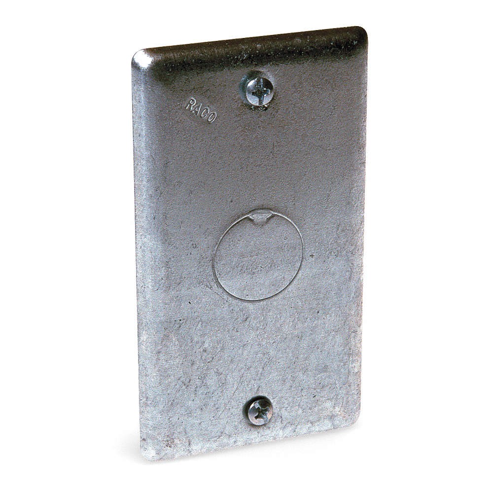 RACO 861 Electrical Box Cover,Square,KO Centered 3KF48