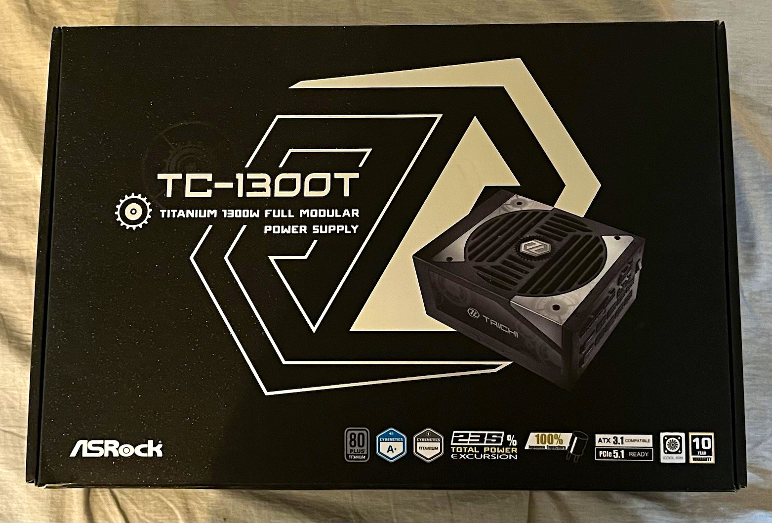 ASRock TC-1300T 1300W 80 PLUS Titanium Full Modular ATX PSU PCIe 5.1