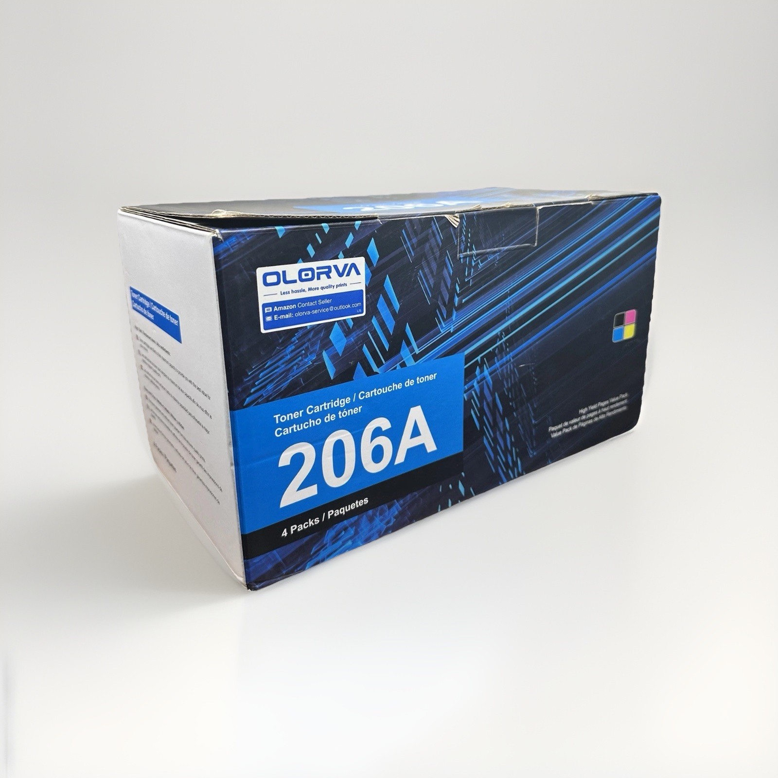 206A Toner Cartridge 4 Pack | Toner Cartridge Replacement for HP 206A 206X Compa