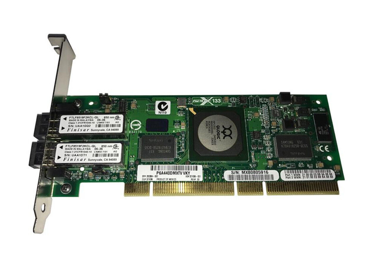 HP 283384-002 Qlogic QLA2342 Dual-Port PCI-X Fiber Channel - New In Box