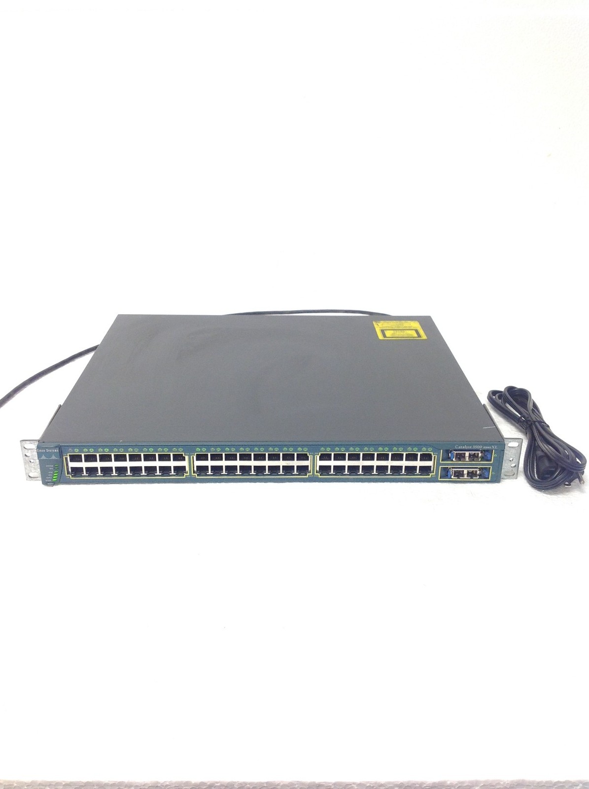 Cisco Catalyst 3500 Series XL WS-C3548-XL-EN 48-Port Switch w/ Rack Ears, WORKS