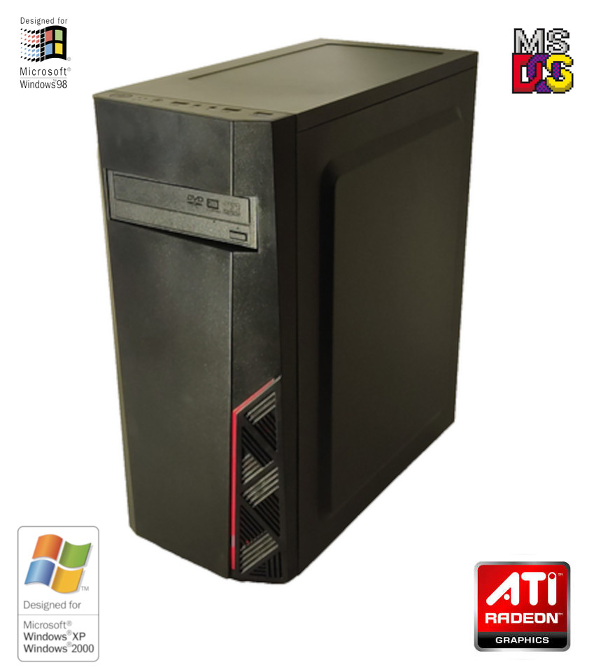 NEW* AMD Athlon 2.5GHz 4GB ATI X300 Win98 XP DOS Multiboot Retro PC w/ 50 Games