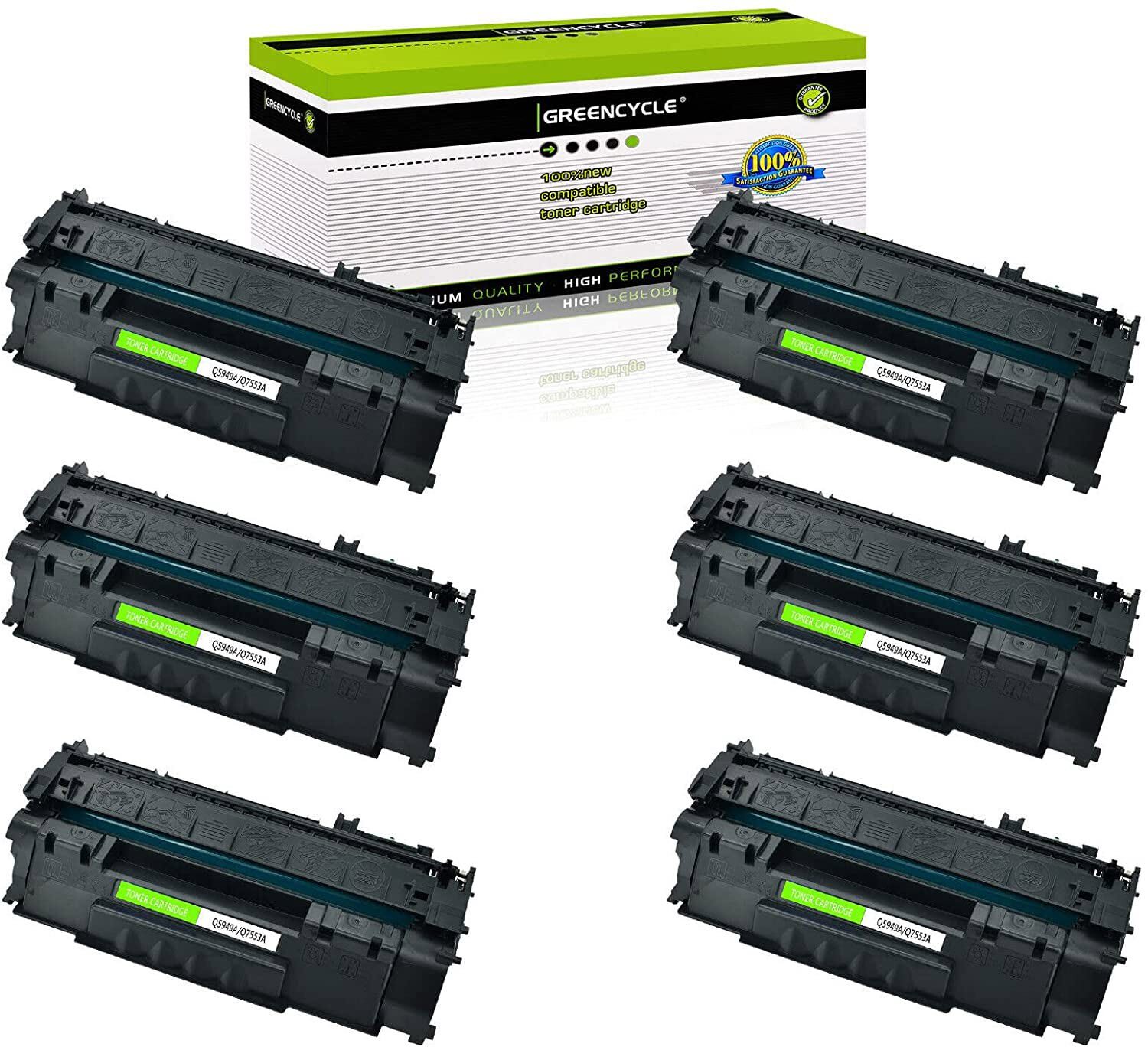 6PK Compatible with HP LaserJet 1160 1320 3390 Q5949A 49A Black Toner Cartridge