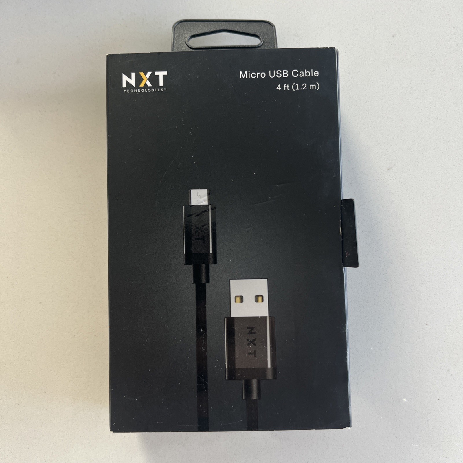 NXT Tech 4 Ft. USB-A to Micro-USB Charging Cable for Samsung/Android, Black54334
