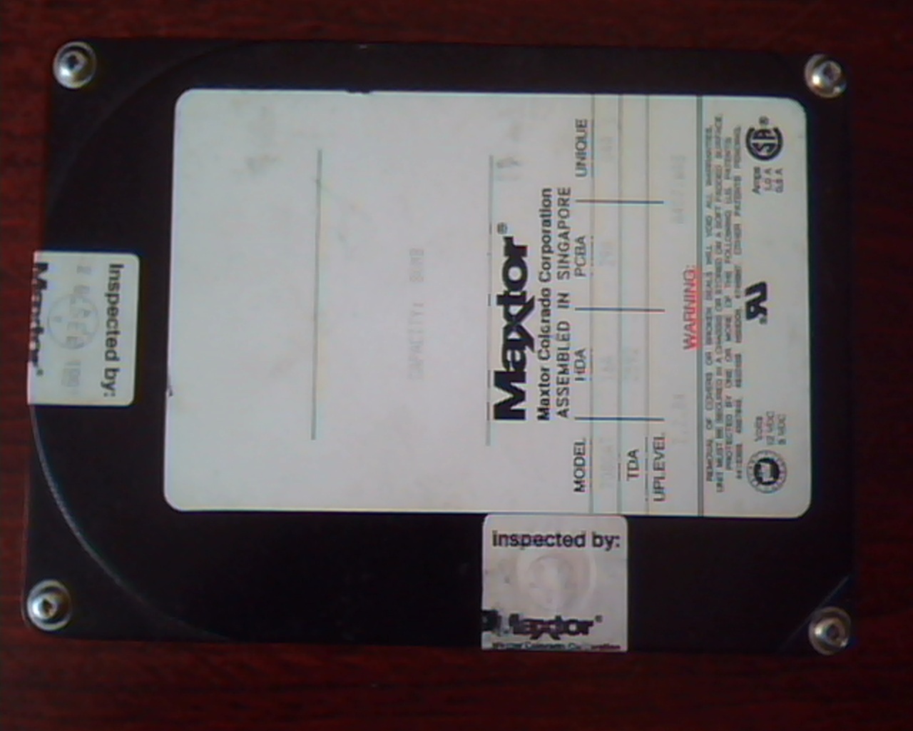Hard Disk Drive IDE Maxtor 7080AT 16A 29A 04A 2592 80MG