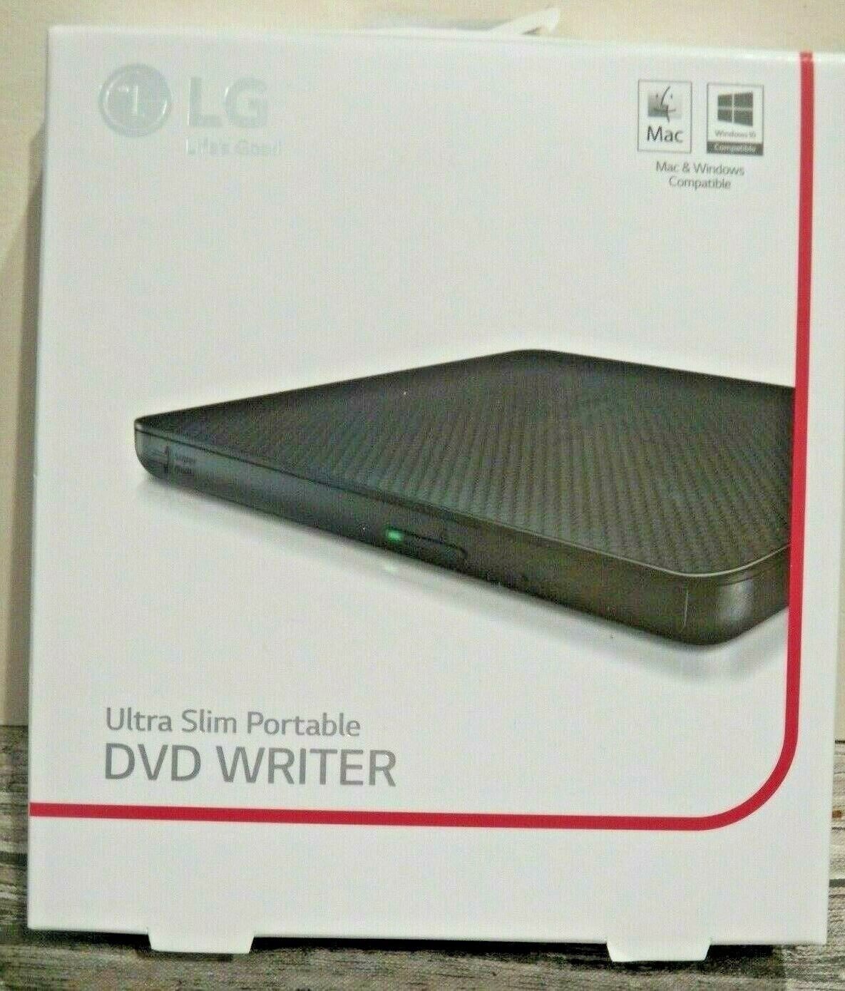 LG Electronics Ultra Slim Portable DVD Writer - MAC & Windows - New
