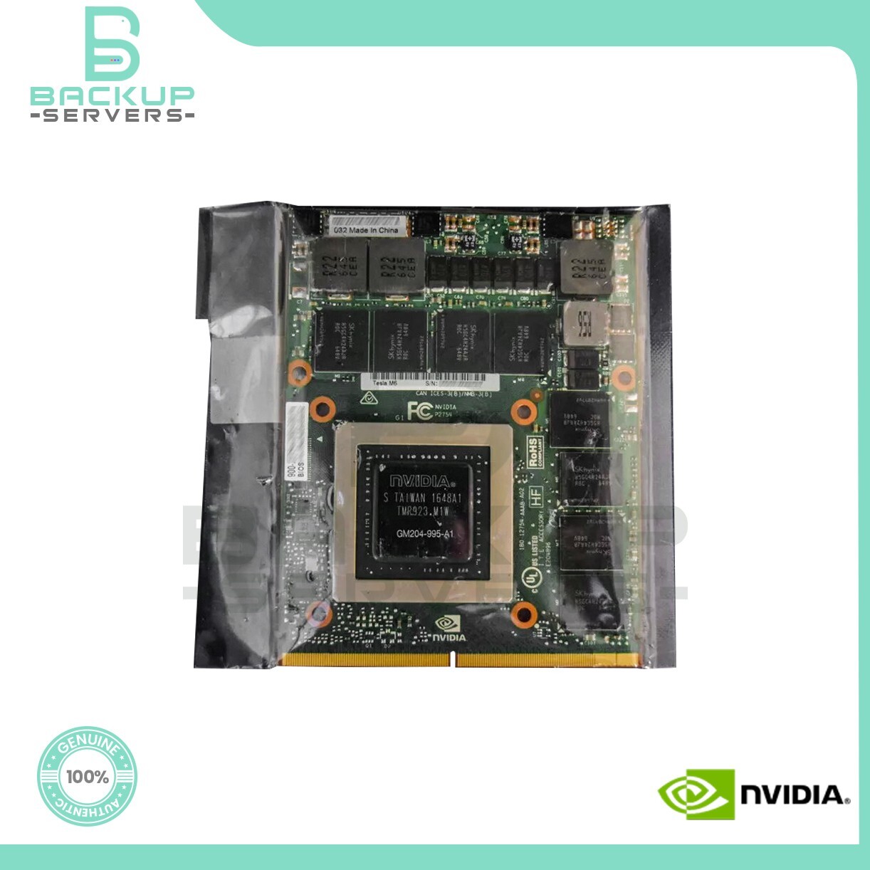 805132-B21 HPE NVIDIA Tesla M6 8GB GDDR5 PCI-e Video Graphics Card 808409-001