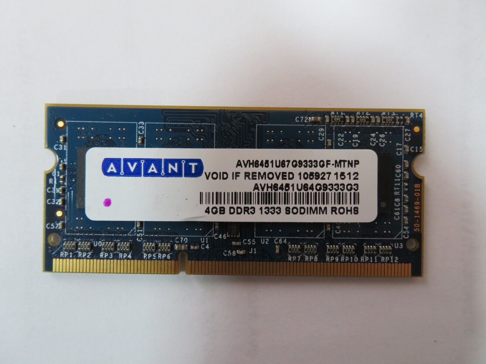 Avant 4GB SODIMM RAM DDR3 1333Mhz