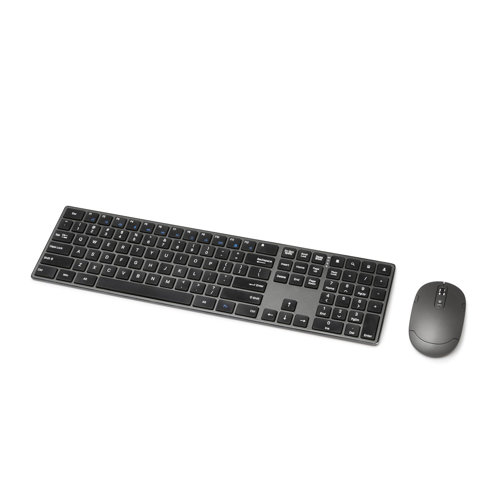 Amazon Basics Ultra Premium Wireless Keyboard and Mouse Combo, QWERTY, Black