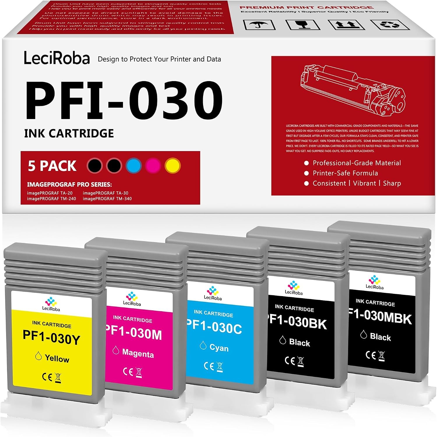 PFI-030 Ink Cartridge for Canon imagePROGRAF TA-20/TA-30/TM-240/TM-340 Printers