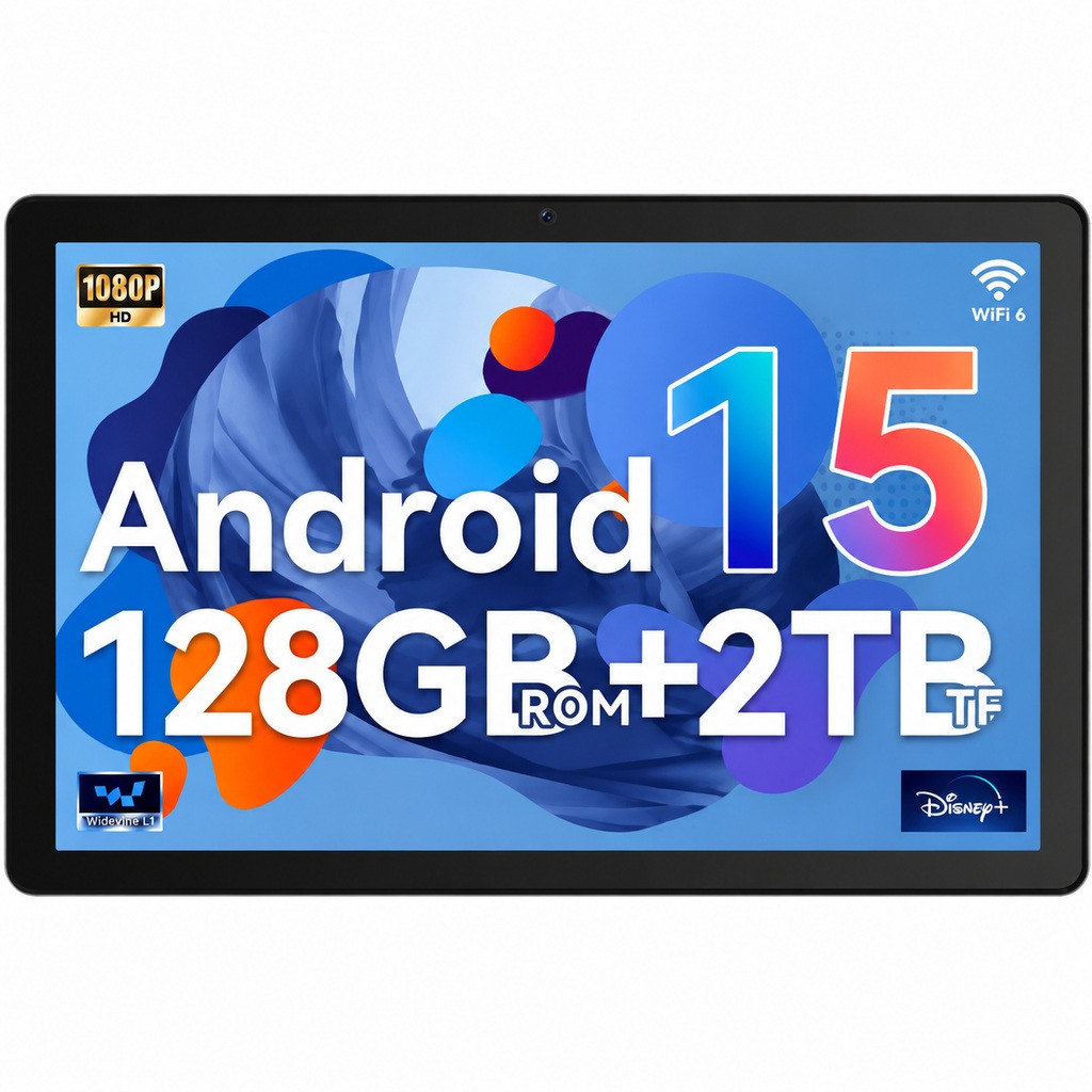 Tablet Android 15 Tablet 24GB RAM 128GB ROM 2TB TF 10 Inch Tablet 8-core 5000mAh