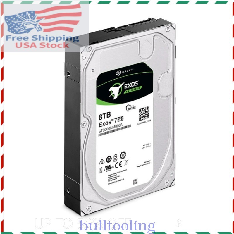 Seagate Exos 7E8 ST8000NM000A 8TB 7.2K SATA 6Gb 256M 3.5" Enterprise HDD