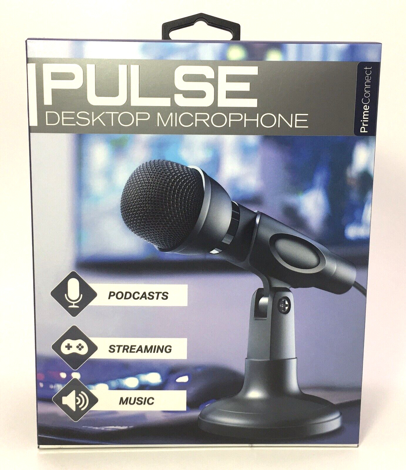 Pulse Desktop Microphone For Podcast Streaming and Music 3ft Cable Fast Shipping