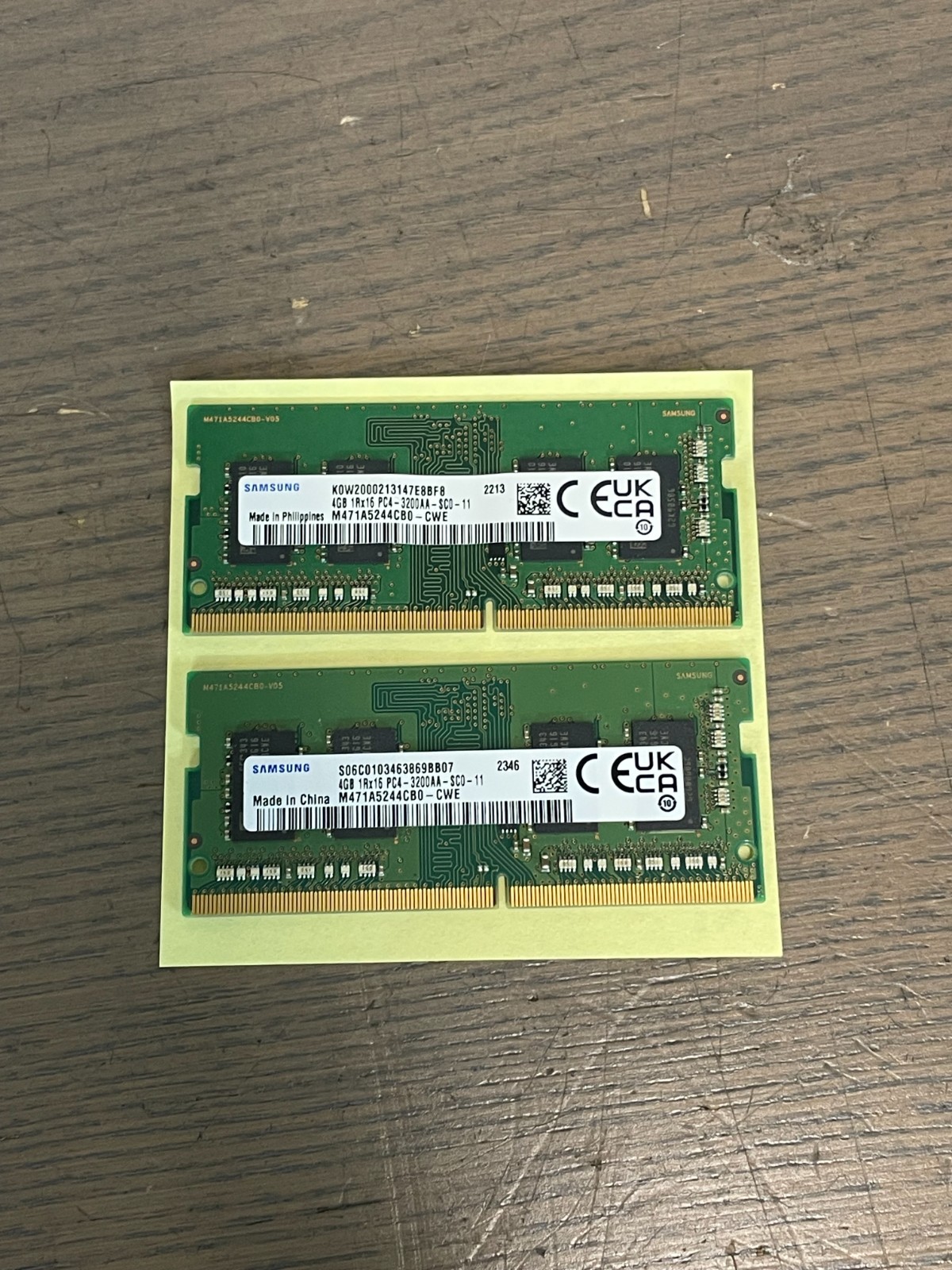 Samsung 2x 4GB (SODIMM) DDR4 3200 MHz Memory (M471A5244CB0-CWE)