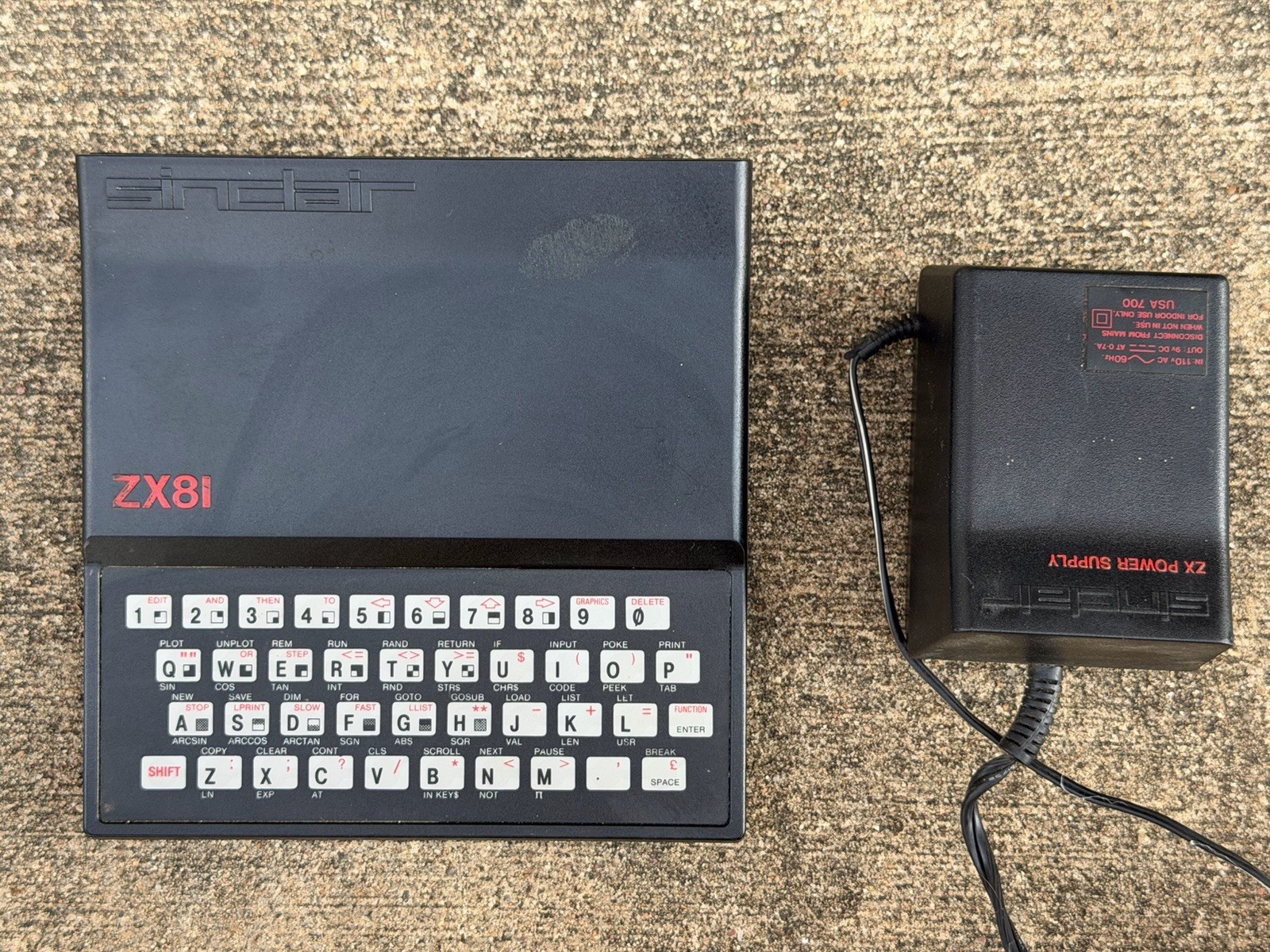 Vintage Sinclair ZX81 Personal Computer, Untested W/ Power Cable