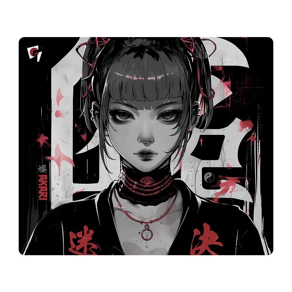 Akari Premium Glass Mousepad Red Japan Limited Edition GLSSWRKS used