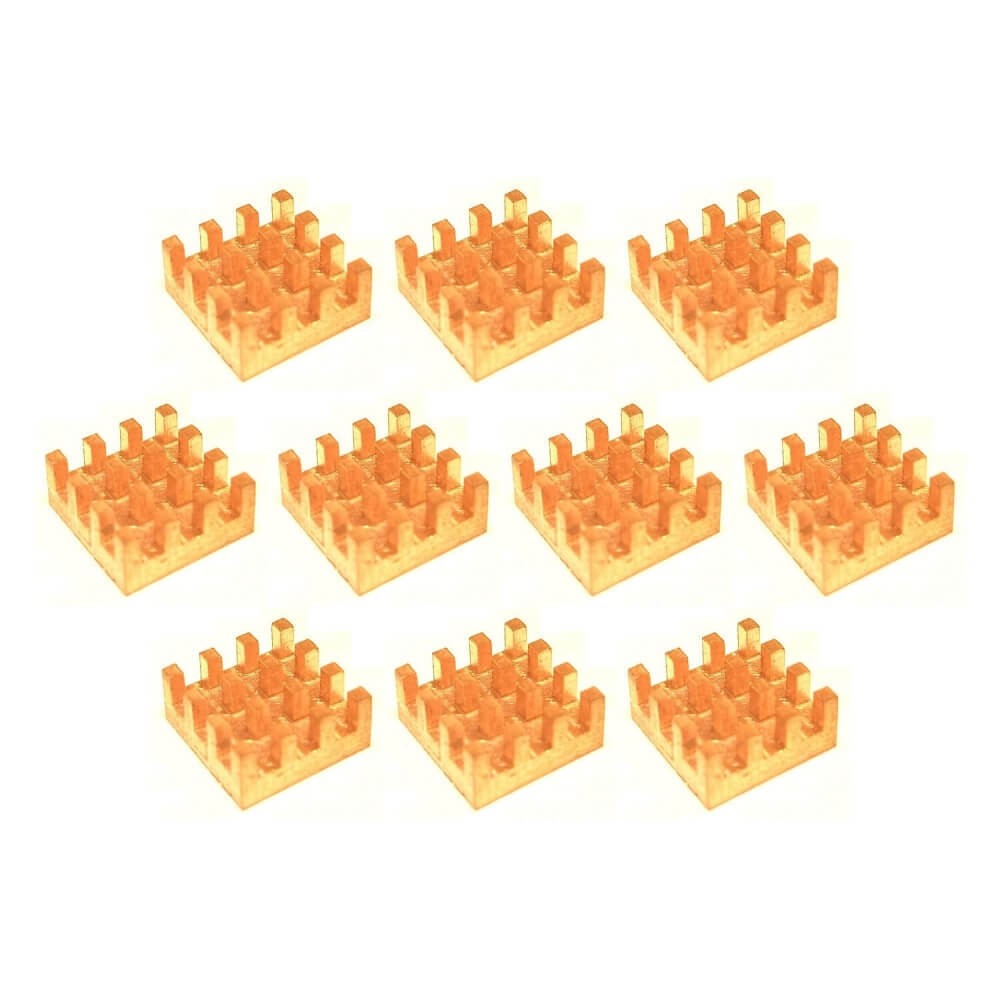 Easycargo VRM Copper Heatsink 10mm*10mm*4mm + Thermal Conductive Adhesive Tape